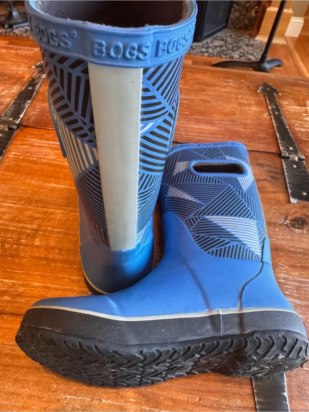 Blue Waterproof Rain Boots by BOGS